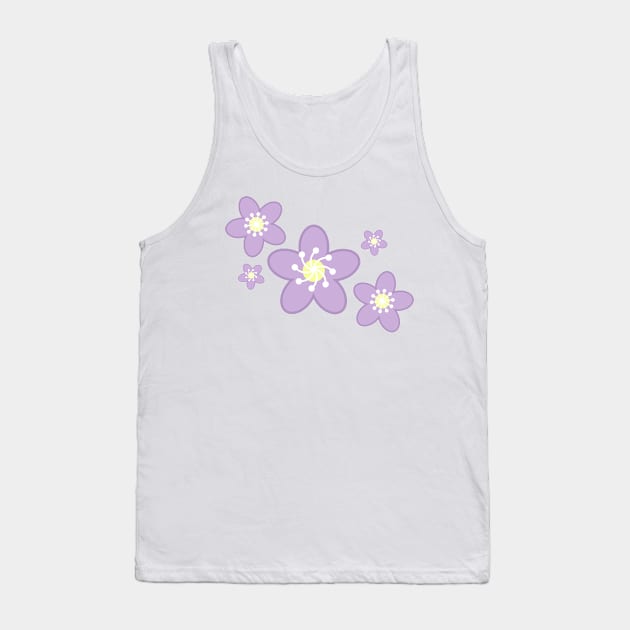 Spring Time Purple Blossom Flower Clusters Tank Top by Kelly Gigi